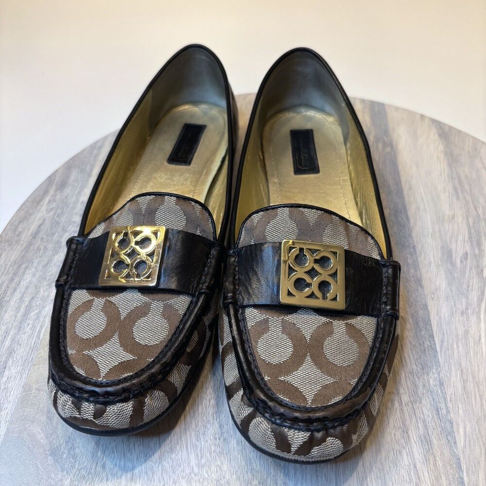 Coach Brown and Black Loafers - Picture 4 of 10